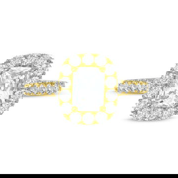Cushion Halo Cathedral Engagement Setting by Diamonds Direct Designs