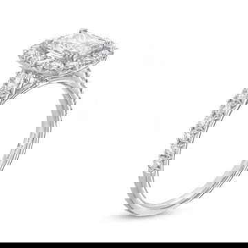 Cushion Halo Cathedral Engagement Setting by Diamonds Direct Designs