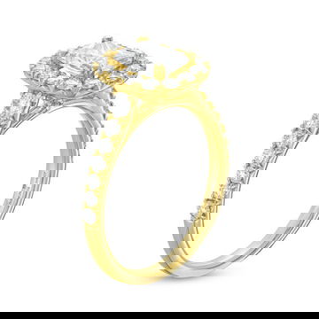Cushion Halo Cathedral Engagement Setting by Diamonds Direct Designs