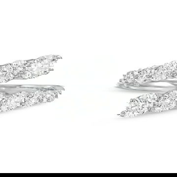 Graduated Diamond Bypass Ring