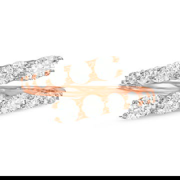 Graduated Diamond Bypass Ring