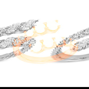 Graduated Diamond Bypass Ring