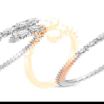 Graduated Diamond Bypass Ring