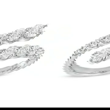 Graduated Diamond Bypass Ring