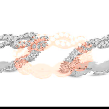 Twist Diamond Eternity Band by Diamonds Direct Designs 6