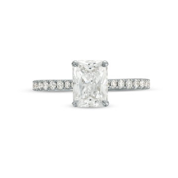 Hidden Halo Engagement Setting by Adorette In White Gold 14K