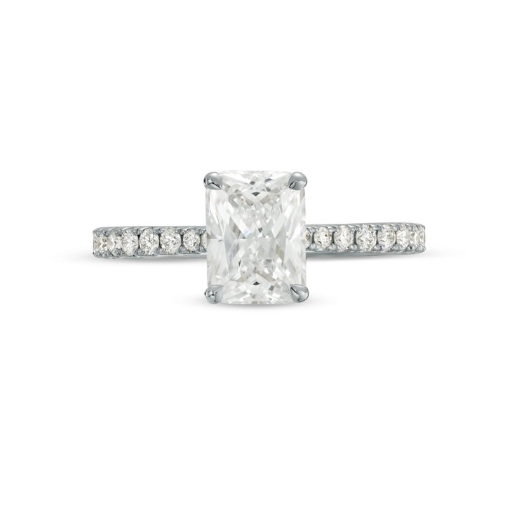 Hidden Halo Engagement Setting by Adorette In White Gold 14K