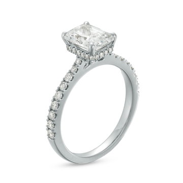 Hidden Halo Engagement Setting by Adorette In White Gold 14K