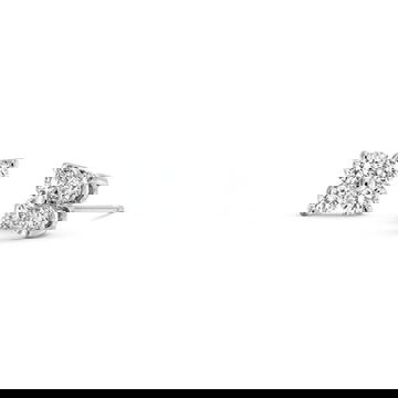 Diamond Quad Stud Earrings