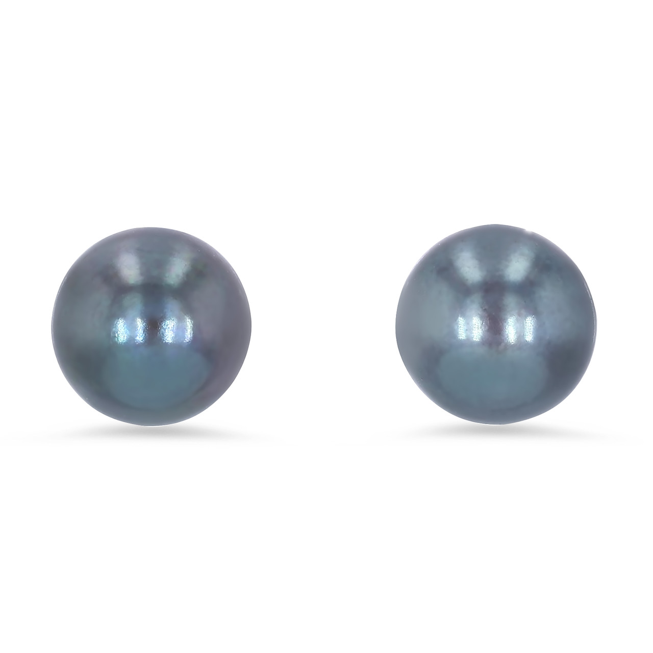 Black Freshwater Pearl Studs