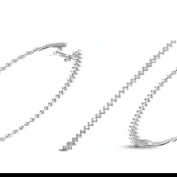 Classic 1.50" In/Out Diamond Hoop Earrings