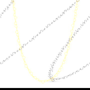Heart Shape Link Chain Necklace