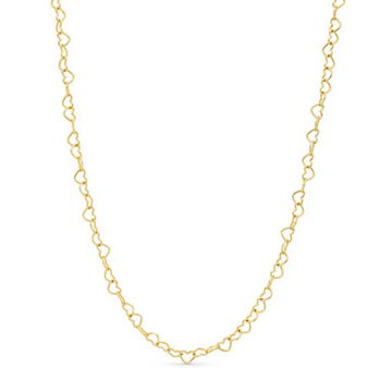 Heart Shape Link Chain Necklace