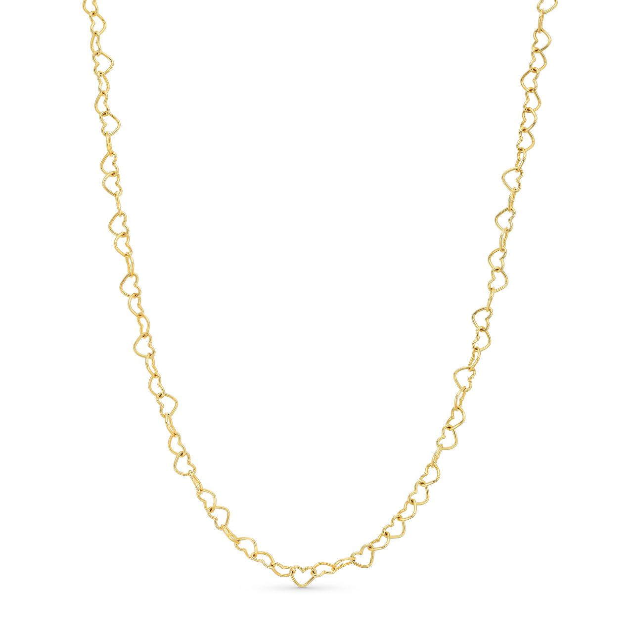Heart Shape Link Chain Necklace