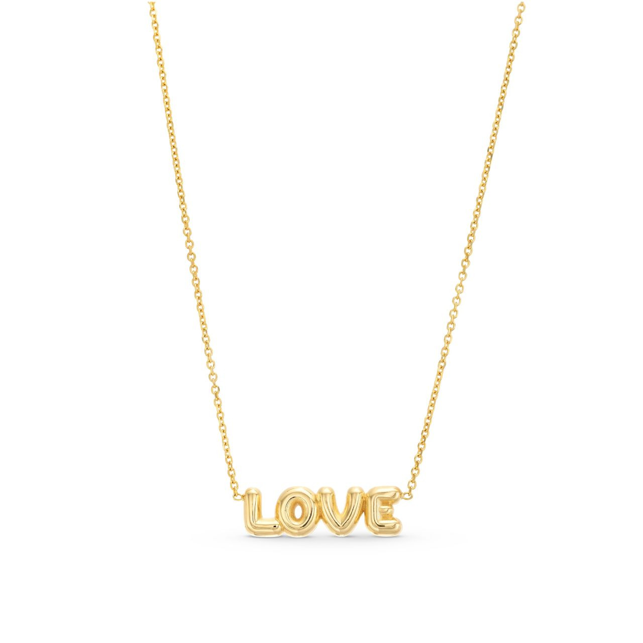 "Love" Bubble Letters Necklace