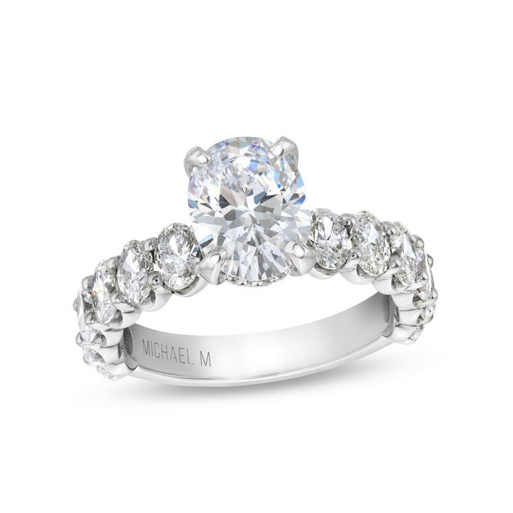 White Gold 18K Michael M. Montage Hidden Halo Engagement Setting