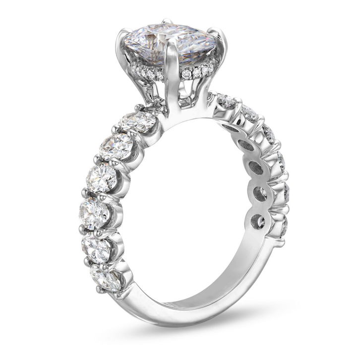White Gold 18K Michael M. Montage Hidden Halo Engagement Setting