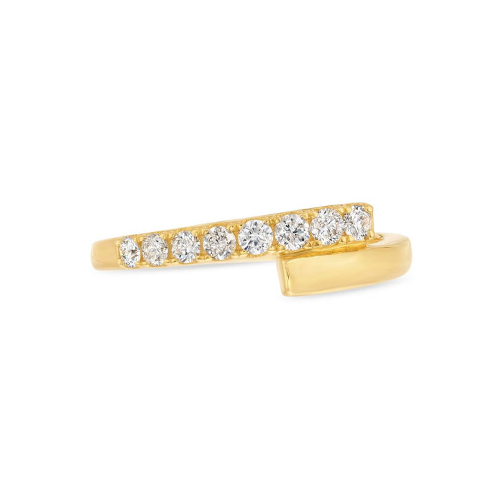 Graduated Diamond Wrap Ring