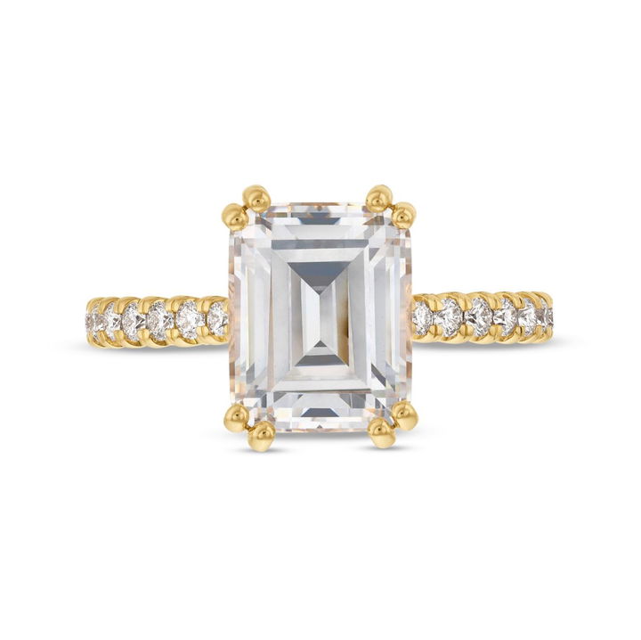 Yellow Gold 14K Verragio Couture Double Prong Engagement Setting