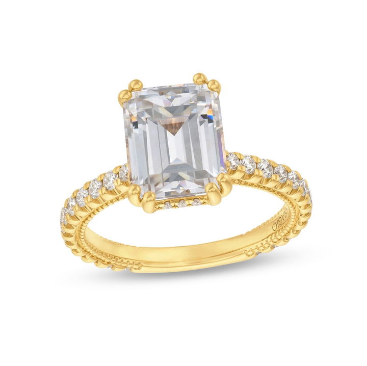 Yellow Gold 14K Verragio Couture Double Prong Engagement Setting