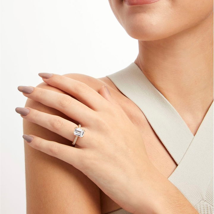Yellow Gold 14K Verragio Couture Double Prong Engagement Setting