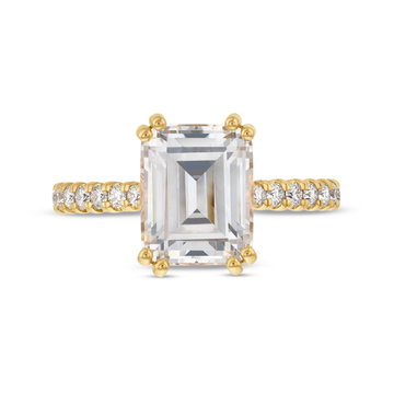 Verragio Couture Double Prong Engagement Setting In Yellow Gold 14K