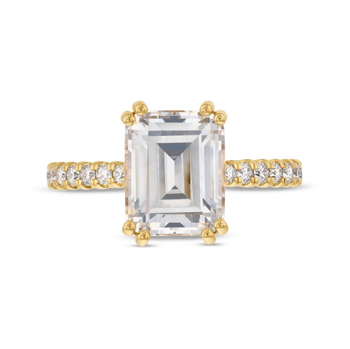Verragio Couture Double Prong Engagement Setting In Yellow Gold 14K