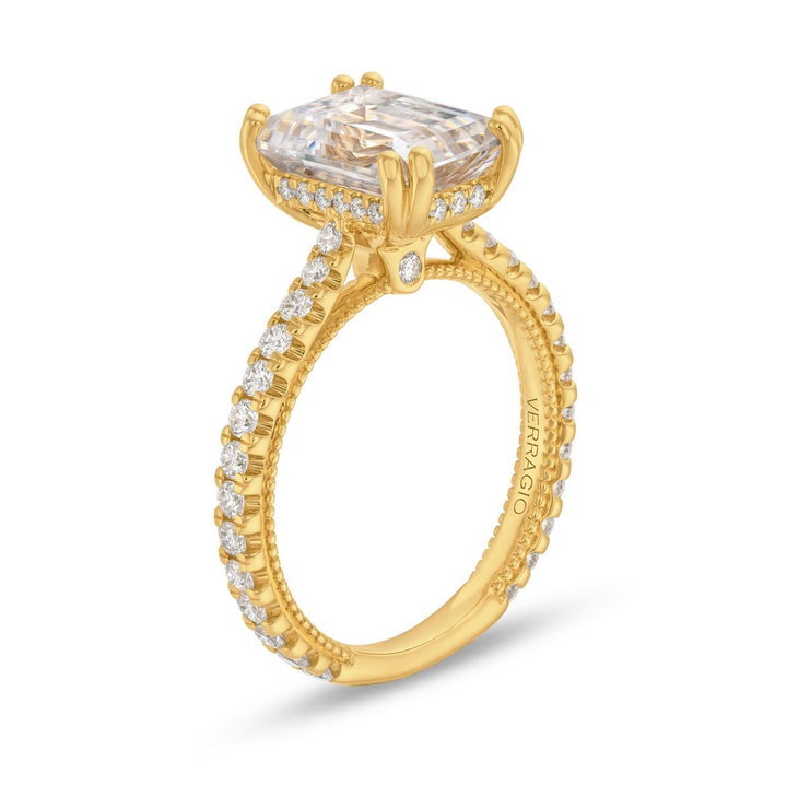 Verragio Couture Double Prong Engagement Setting In Yellow Gold 14K