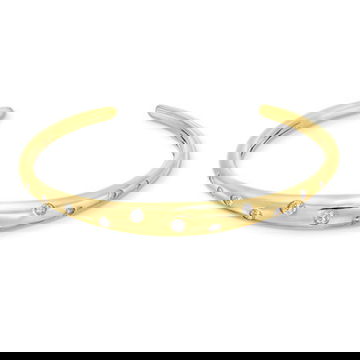 Scattered Diamond Cuff Bracelet