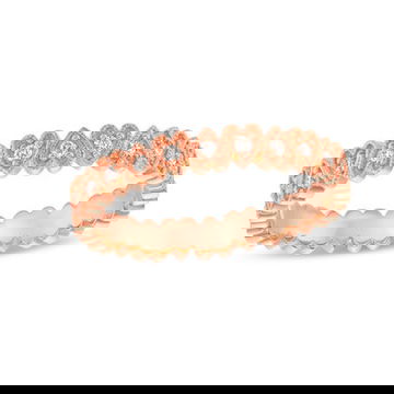 Milgrain Heart Shape Eternity Band 1