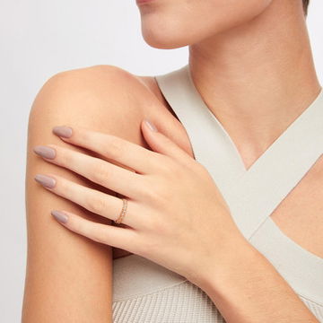 Milgrain Heart Shape Eternity Band 1