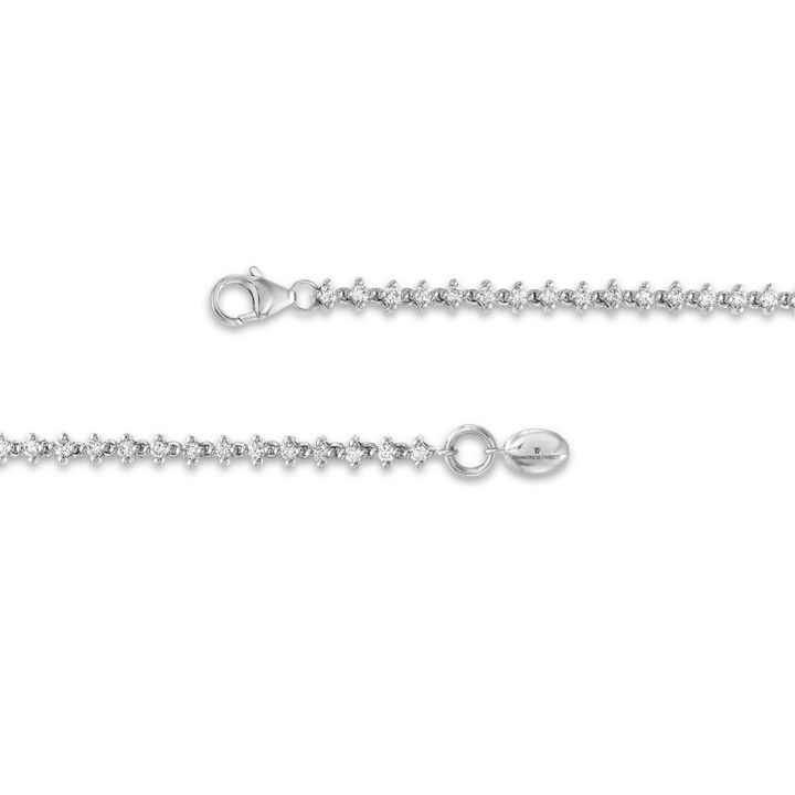 Graduated Flower Diamond Bracelet
