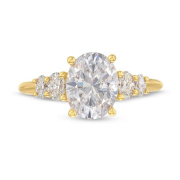 Three Diamond Engagement Ring — Quercus Raleigh Custom Engagement Rings