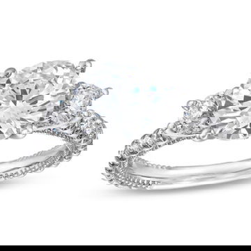 Verragio Renaissance Three Stone Diamond Accented Engagement Setting