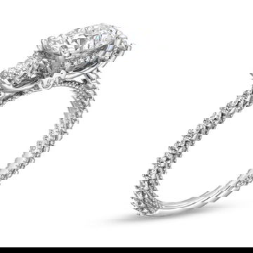 Verragio Renaissance Three Stone Diamond Accented Engagement Setting