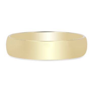 Classic High-Polished Wedding Band In Yellow Gold 14K