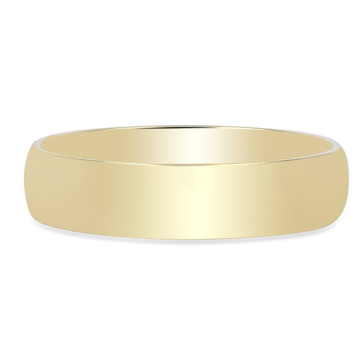 Classic High-Polished Wedding Band In Yellow Gold 14K