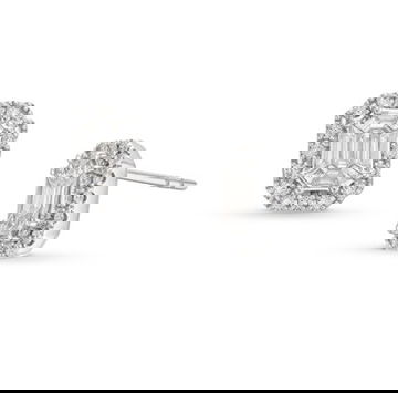 Diamond Mosaic Stud Earrings by Diamonds Direct Designs