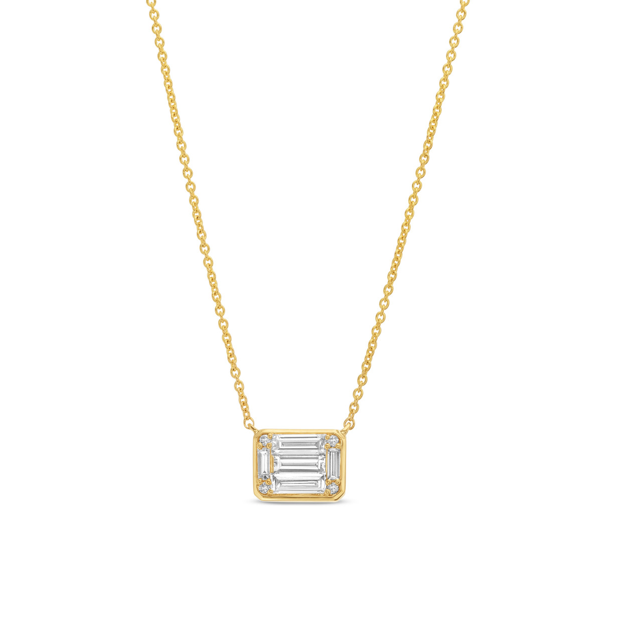 Bezel Diamond Mosaic Pendant
