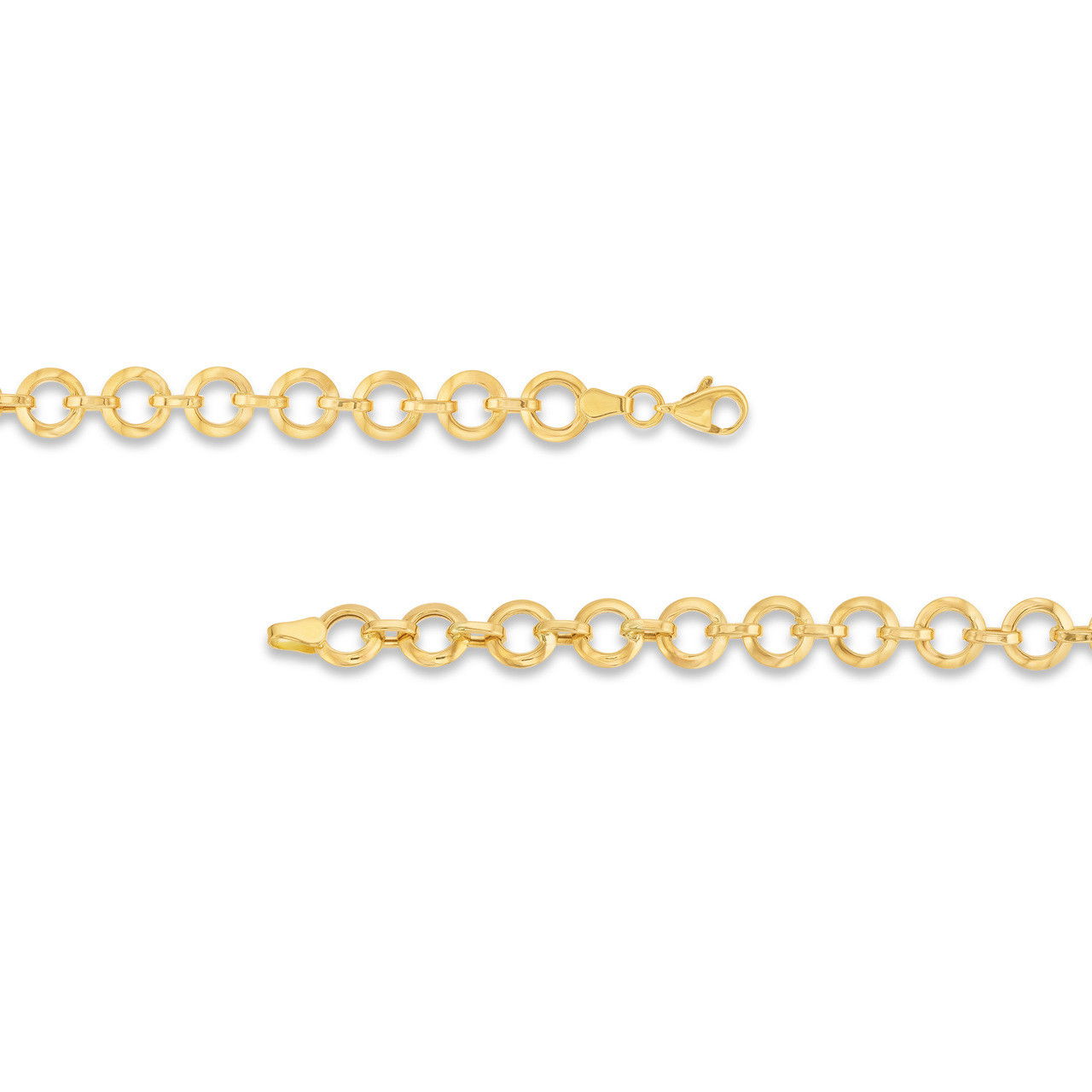 Puffed Round Link Bracelet