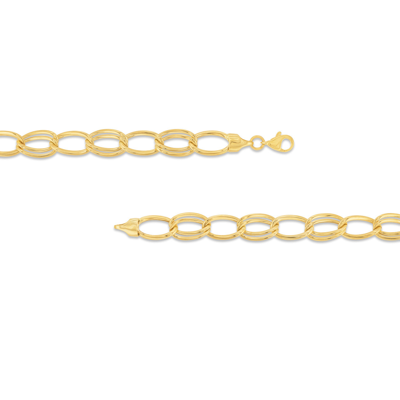 Alternating Single/Double Link Bracelet