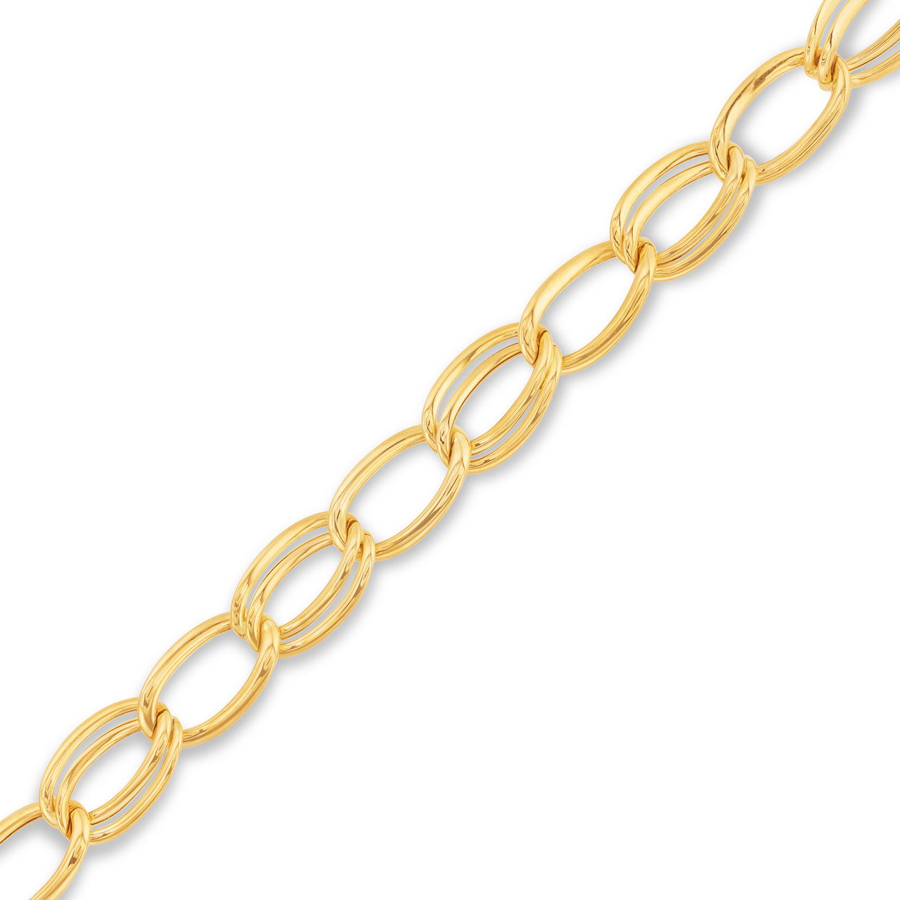 Alternating Single/Double Link Bracelet