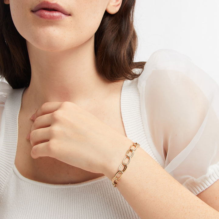 Alternating Single/Double Link Bracelet