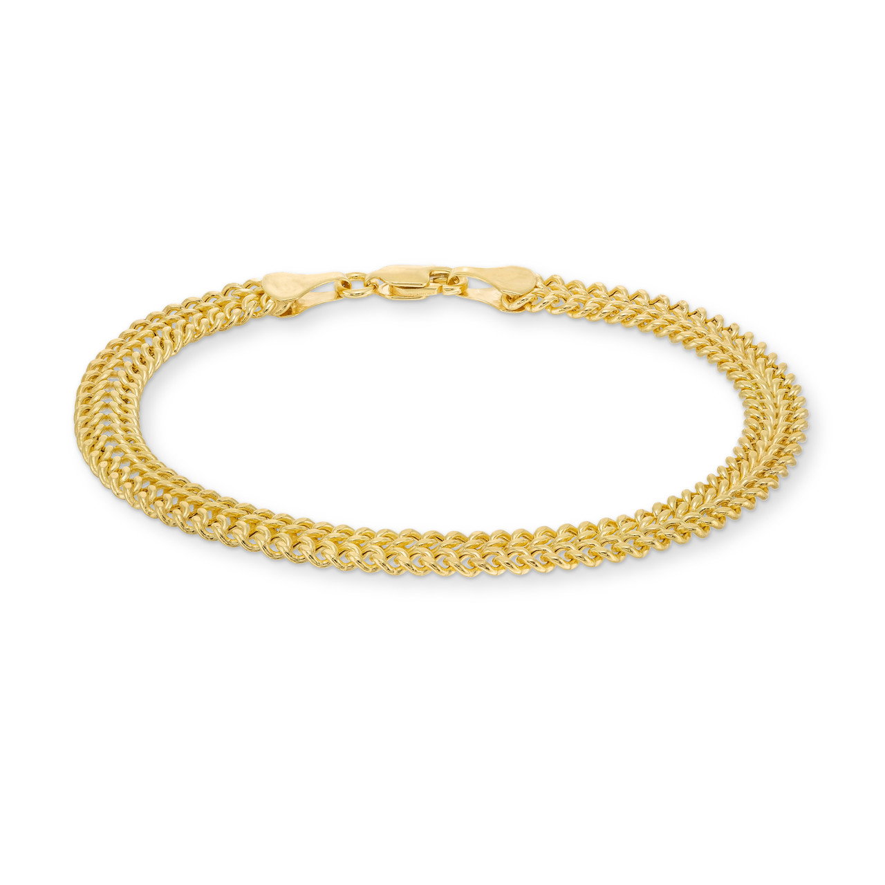 Diamond Cut Curb Bismark Bracelet