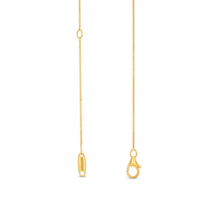 Verragio Petal Diamond and Pearl Cap Pendant In Yellow Gold 18K
