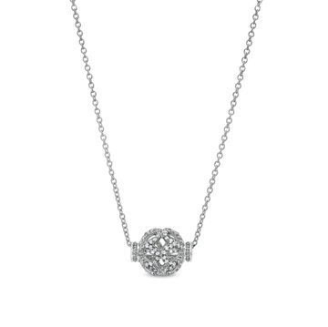 Verragio Diamond Rose Bead Pendant In White Gold 18K
