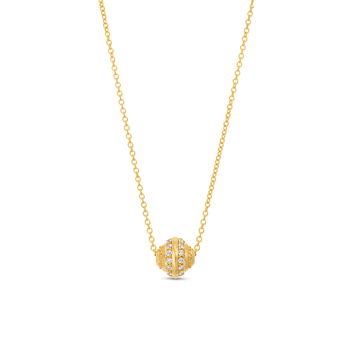 Verragio Diamond Slide Bead Pendant In Yellow Gold 18K