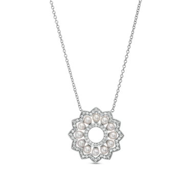 Verragio Belle Pearl and Diamond Pendant