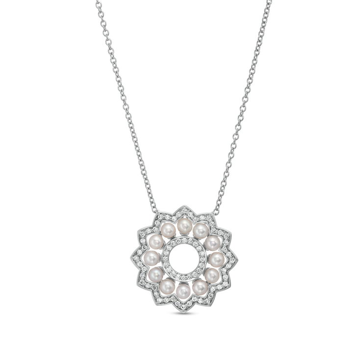 Verragio Belle Pearl and Diamond Pendant