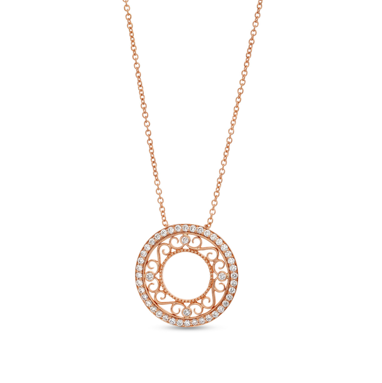 Verragio Morgan Small Filigree Circle Pendant